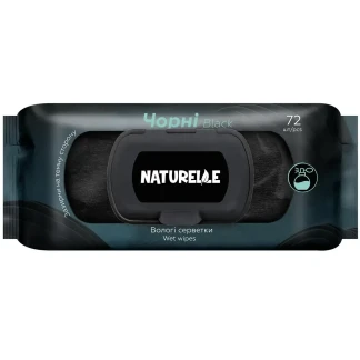 Салфетки влажные Naturelle (Натурель) черные №72-0
