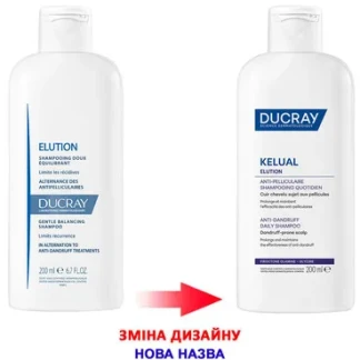 Шампунь Ducray (Дюкрей) Kelual Elution для відновлення балансу шкіри голови для всіх типів волосся 200мл-1