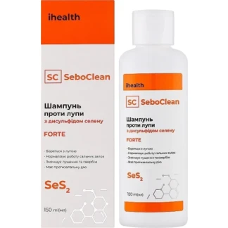 Шампунь Ihealth (Айхелс) SeboClean Forte с дисульфидом селена против перхоти 150мл-0