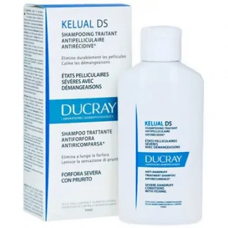 Шампунь лечебный Ducray (Дюкрей) Kelual DS Shampoo против устойчивой выраженной перхоти и зуда 100 мл-0