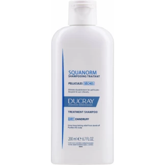 Шампунь Ducray (Дюкрей) Squanorm Shampoo Dry Dandruff проти сухої лупи 200 мл-1