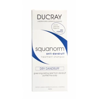 Шампунь Ducray (Дюкрей) Squanorm Shampoo Dry Dandruff проти сухої лупи 200 мл-0
