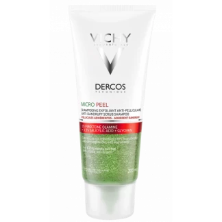 Шампунь-скраб Vichy Dercos Micro-Peel Anti-Dandruff Scrub Shampoo глибоке очищення для стійкої лупи 200 мл Шампунь-скраб Vichy Dercos Micro-Peel Anti-Dandruff Scrub Shampoo глибоке очищення для стійкої лупи 200 мл-0