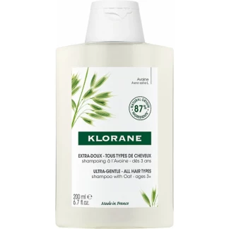 Шампунь Klorane (Клоран) Oat Milk Shampoo ультра-делікатний з вівсяним молочком для всієї родини 200 мл-0