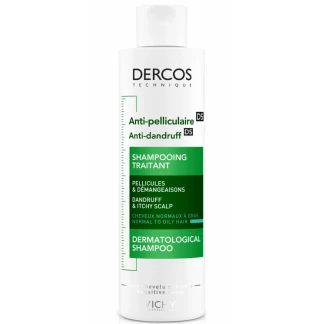 Шампунь Vichy (Віши) Dercos Anti-Dandruff Advanced Action Shampoo Oily Hair від лупи посиленої дії для нормального та жирного волосся 200 мл-1