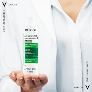 Шампунь Vichy (Виши) Dercos Anti-Dandruff Advanced Action Shampoo Oily Hair от перхоти усиленного действия для нормальных и жирных волос 200 мл-10