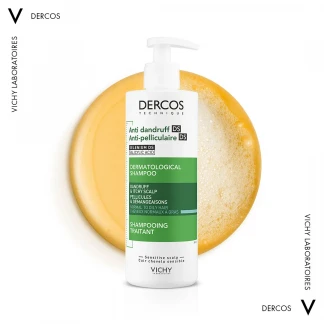 Шампунь Vichy (Виши) Dercos Anti-Dandruff Advanced Action Shampoo от перхоти усиленного действия для нормальных и жирных волос 390 мл-5