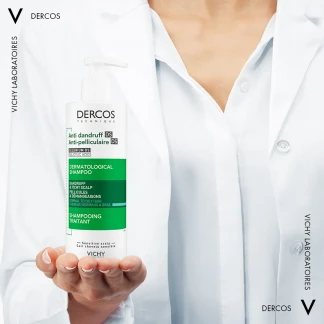 Шампунь Vichy (Виши) Dercos Anti-Dandruff Advanced Action Shampoo от перхоти усиленного действия для нормальных и жирных волос 390 мл-7