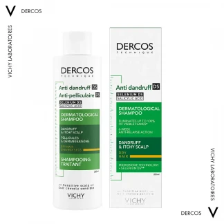 Шампунь Vichy (Виши) Dercos Anti-Dandruff Treatment Shampoo Dry Hair от перхоти усиленного действия для сухих волос 200 мл-1