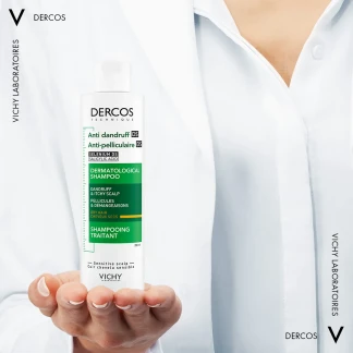 Шампунь Vichy (Виши) Dercos Anti-Dandruff Treatment Shampoo Dry Hair от перхоти усиленного действия для сухих волос 200 мл-9