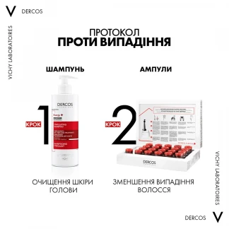 Шампунь Vichy (Виши) Dercos Energising Shampoo тонизирующий с аминексилом против выпадения 400 мл-7