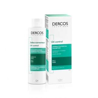 Шампунь Vichy (Виши) Dercos Oil Control Treatment Shampoo cеборегулюючий для жирных волос 200 мл-1