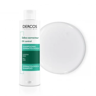 Шампунь Vichy (Віши) Dercos Oil Control Treatment Shampoo cеборегулюючий для жирного волосся 200 мл-2