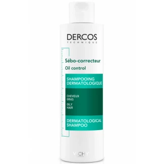 Шампунь Vichy (Віши) Dercos Oil Control Treatment Shampoo cеборегулюючий для жирного волосся 200 мл-0