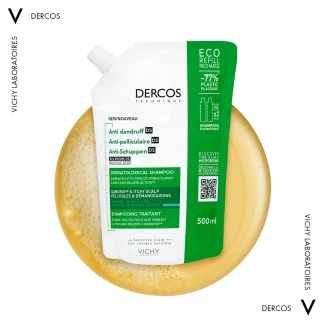 Шампунь Vichy (Веши) Dercos Anti-Dandruff Advanced Action Shampoo Oily Hair от перхоти усиленного действия для нормальных и жирных волос 500мл-1