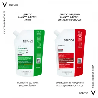 Шампунь Vichy (Віши) Dercos Anti-Dandruff Treatment Shampoo Dry Hair від лупи посиленої дії для сухого волосся 500мл-9