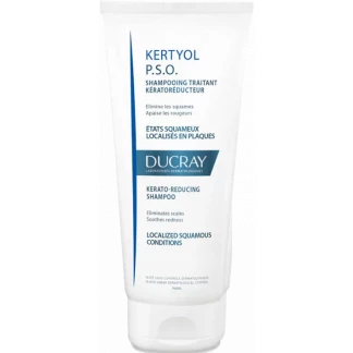 Шампунь Ducray (Дюкрей) Kertyol PSO Shampoo від псоріазу усуває лупу та лущення, для жирної та комбінованої шкіри голови 200 мл-0