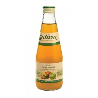 Сок Galicia (Галиция) Яблочный прямого отжима неосветлённый 0.3 л-1