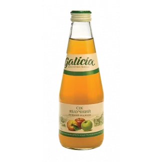 Сок Galicia (Галиция) Яблочный прямого отжима неосветлённый 0.3 л-0