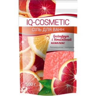 Сіль для ванни IQ-Cosmetic грейпфрут та вітамінний комплекс 500г-0