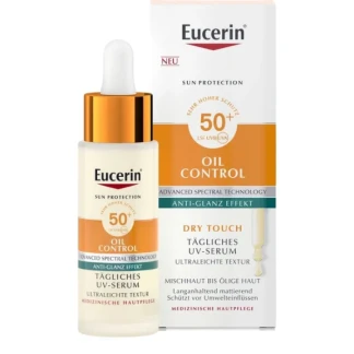 Сыворотка солнцезащитная Eucerin (Юцерин) Oil Control с матирующим эффектом SPF50+ 30мл (99554)-0