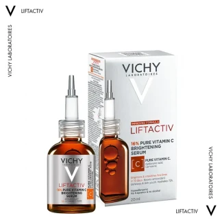 Сироватка Vichy (Віши) Liftactiv антиоксидантна з вітаміном С 16% для освітлення тону шкіри обличчя 20мл-0