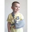 Бандаж детский для поддержки руки (платок) Алком 3004k р.1 серый-thumb5