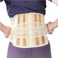 Бандаж для спини середньої фіксації з 6 ребрами жорсткості Ortop EB-510 р.S бежевий-thumb1