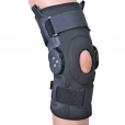 Бандаж на колінний суглоб зі спеціальними шарнірами Ortop ЕS-797 р.L чорний           -thumb1