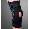 Бандаж на колінний суглоб зі спеціальними шарнірами Ortop ЕS-797 р.L чорний           -thumb2