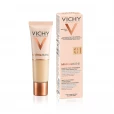 Крем тональный Vichy (Виши) Mineralblend Cream увлажняющий для всех типов кожи 30 мл (№01 глина)-thumb1