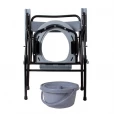 Крісло-стілець з санітарним оснащенням нерегульоване за висотою, складане (KJT710B)-thumb2