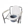 Крісло-стілець з санітарним оснащенням регульоване на колесах (KJT705)-thumb4