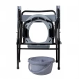 Крісло-стілець з санітарним оснащенням нерегульоване за висотою, складане (KJT710B)-thumb0