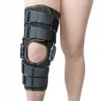 Ортез на колінний суглоб неопреновий шарнірний з регульованим кутом згину Алком 4032 р.5 чорний-thumb0