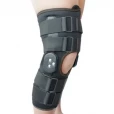 Ортез на колінний суглоб неопреновий шарнірний з регульованим кутом згину Алком 4032 р.5 чорний-thumb1