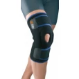 Ортез на колінний суглоб з бічною стабілізацією роз`ємний Orliman 3-Tex 7120 р.2 чорний -thumb7