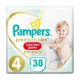 Підгузники-трусики дитячі Pampers (Памперс) Premium Care Pants розмір 4, 9-15 кг, 38 штук-thumb1