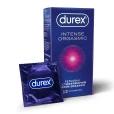 Презервативы латексные Durex Intense Orgasmic рельефные, со стимулирующим гелем-смазкой, 12 штук-thumb0