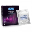 Презервативи латексні Durex Intense Orgasmic рельєфні, зі стимулюючим гелем-змазкою, 3 штуки-thumb1