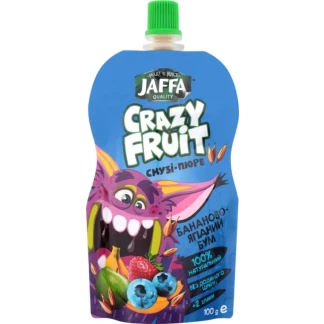 Смузі-пюре Jaffa (Джафа) Crazy Fruit Бананово-ягідний бум 100г-0