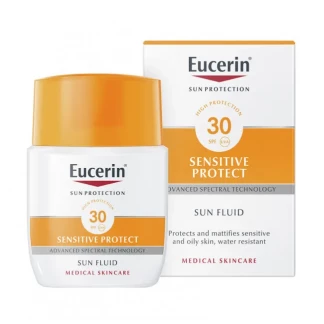 Солнцезащитный флюид для лица Eucerin Sun Protection Sensitive Protect для чувствительной кожи SPF 30+ 50 мл (63841)-1