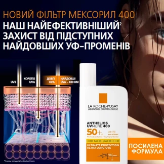 Флюїд сонцезахисний La Roche Posay (Ля Рош-Позе) Anthelios UVA400 SPF50+ 50мл-5