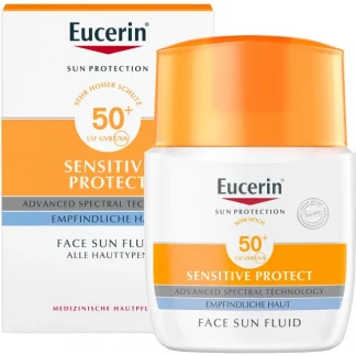 Флюид для лица Eucerin Sun Protection Sensitive Protect для чувствительной кожи SPF 50 солнцезащитный 50 мл (63840)-0
