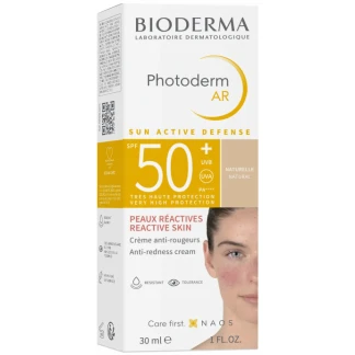Крем Bioderma (Биодерма) Photoderm AR SPF50+ Tinted Sun Cream солнцезащитныйтонирующий для чувствительной кожи лица 30 мл-0