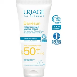 Крем Uriage (Урьяж) Bariesun Creme Minerale SPF50+ солнцезащитный минеральный для лица и тела 100 мл-0