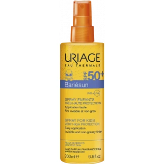 Спрей Uriage (Урьяж) Bariesun Spray Kids SPF 50+ дитячий сонцезахисний для всіх типів шкіри тіла та обличчя 200 мл -0