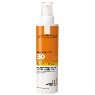 Солнцезащитный ультралегкий спрей для кожи лица и тела La Roche-Posay Anthelios Spray SPF 30+ 200 мл-0
