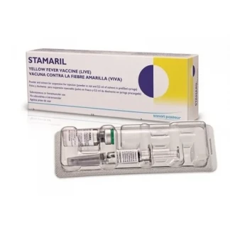 СТАМАРИЛ вакцина для профілактики жовтої лихоманки порошок для для ін'єкцій по 1000 МО/дозу №1 у флаконі з розчинником-0
