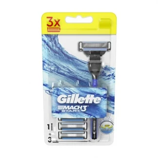 Станок для бритья Gillette (Джилет) Mach 3+ сменные картриджи №3-1